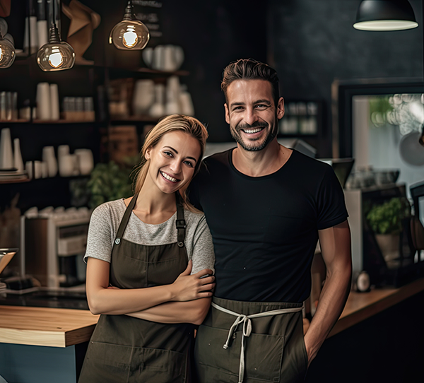 couple working on laptop